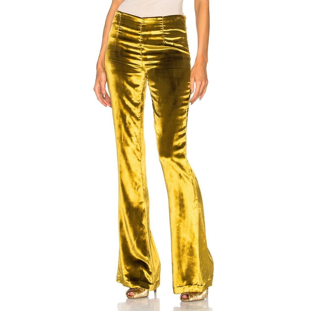 Galvan Velvet Trouser - FR38 - Mustard